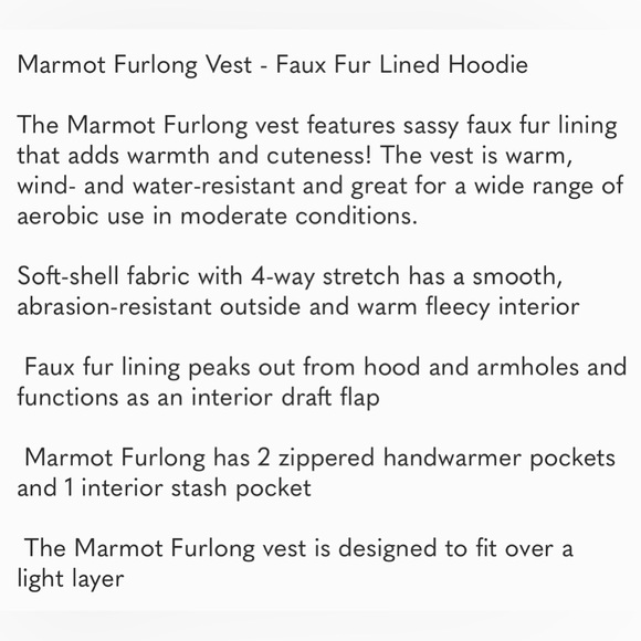 Marmot Women’s Vest - Picture 2 of 7